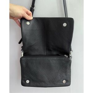 Pimo Betti Black Genuine Leather Crossbody Bag